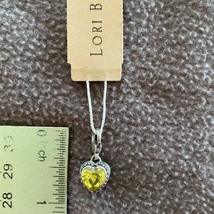 Lori Bonn Valentine/Keepsake Peridot Heart Charm – August